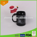 manufacturer cheap Custom beer mug with bell,beer mug for christmas gift